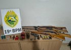 ATUALIZADO: Homem efetua disparos, ameaça a companheira e é preso com arsenal de armas e munição em Nova Santa Rosa