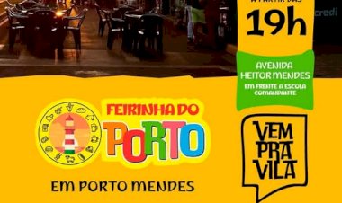Porto Mendes recebe Feirinha do Porto nesta sexta-feira