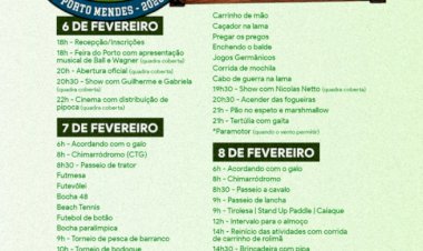 Divulgada a programação do Acampamento Pais e Filhos 2026 em Porto Mendes