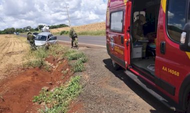 Grave acidente na PR-467 deixa motorista ferido entre Marechal Rondon e Pato Bragado