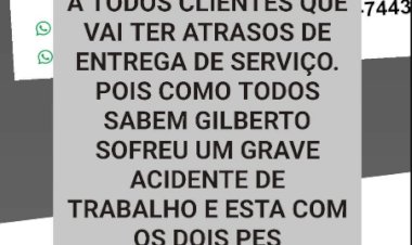 Comunicado da Funilaria e Tornearia Welter de Nova Santa Rosa aos seus clientes