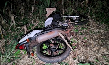 Jovem fica ferido após acidente de moto em Nova Santa Rosa