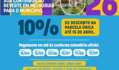 Prazo para desconto do IPTU 2026 em Nova Santa Rosa segue até 15 de abril