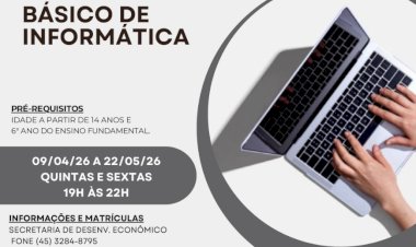 Prefeitura e Senac abrem inscrições para curso gratuito de informática em Marechal Cândido Rondon