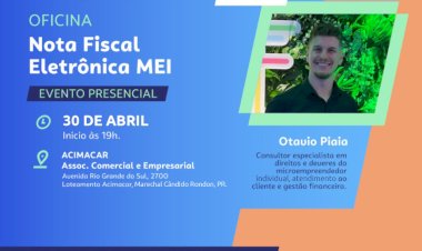 Prefeitura de Marechal Rondon promove oficina gratuita sobre Nota Fiscal Eletrônica