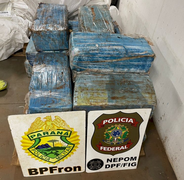 BPFRON apreende mais de 300 quilos de maconha  nas margens do Rio Parná