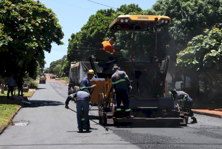Iniciado o recape asfáltico no bairro Botafogo em Marechal Cândido Rondon