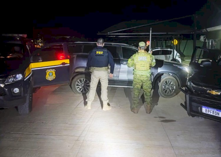 BPFRON e PRF prendem quadrilha e apreendem veículos em ação conjunta em Guaíra