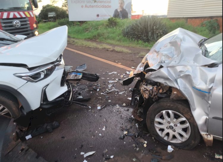 Familiar afirma que cinto de segurança salvou a vida de morador de Nova Santa Rosa em colisão frontal na PR-491