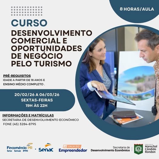 Prefeitura e Senac Marechal oferecem curso gratuito voltado ao turismo