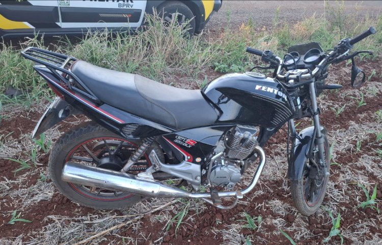 Colisão transversal deixa motociclista ferido na PRC-467 em Marechal Rondon