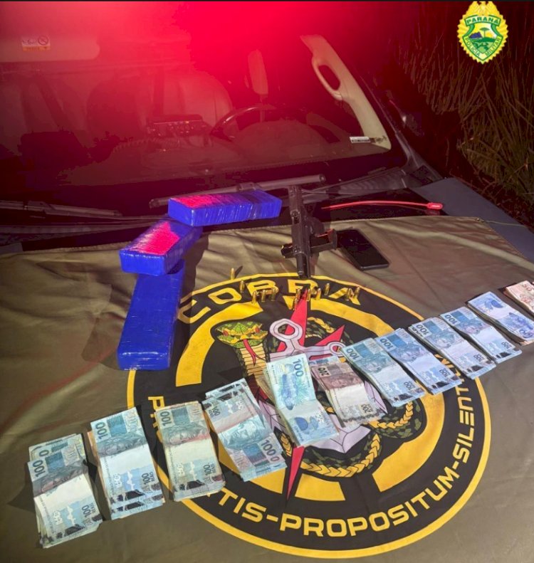 Intervenção policial termina com homem morto e apreensão de drogas e arma em Santa Helena