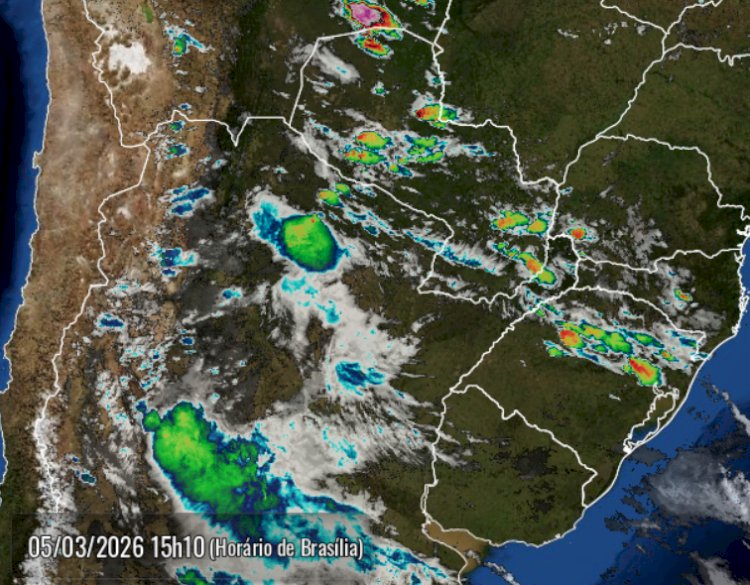 Previsão indica noite parcialmente nublada e chance de tempestade em Marechal Cândido Rondon