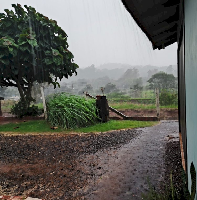 Chuva traz alívio para lavouras da região; ventos causam danos em Guaíra