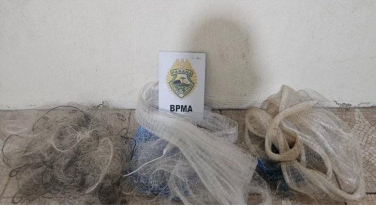 Neste domingo dia 29 a polícia Ambiental prendeu seis pessoas por pesca ilegal e porte de arma no Paraná