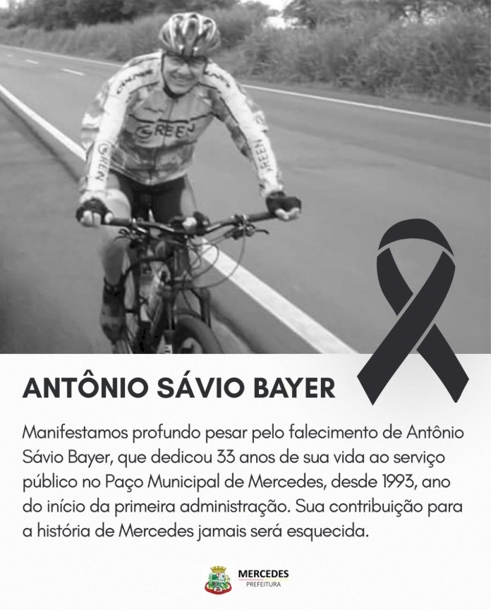 Prefeitura de Mercedes lamenta morte de servidor com 33 anos de atuação