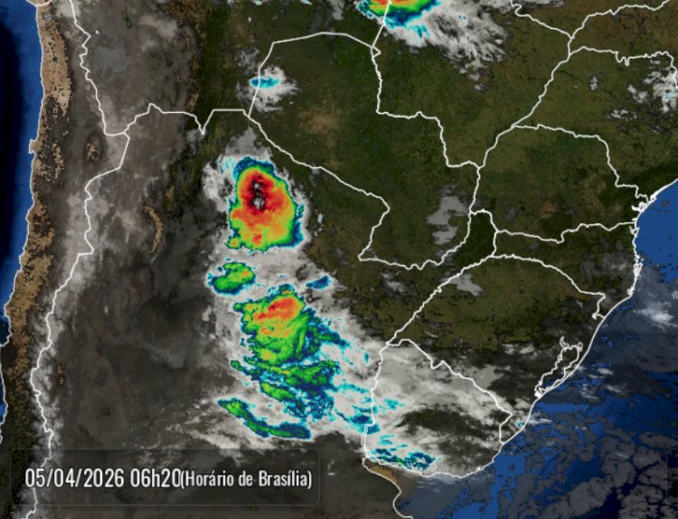 Chuva, tempestades, ciclone extra-tropical  e frio estão na previsão para a próxima semana de 6 a 12 de abril para Marechal e região