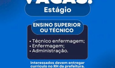 Secretaria de Saúde de Nova Santa Rosa está contratando estagiários para diferentes setores