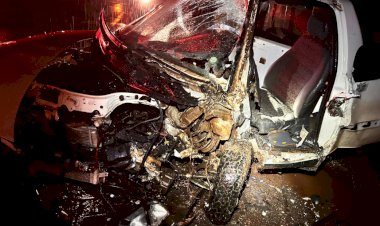 Colisão frontal deixa um morto e três feridos  na região