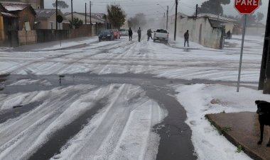 Decretado situação de emergência em Castro devido a tempestade de granizo