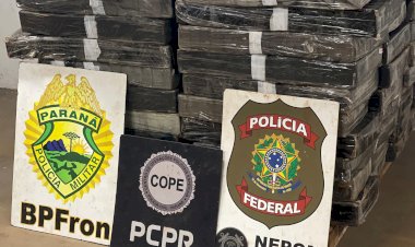 Mais de uma tonelada de maconha é apreendida em embarcação em Santa Helena