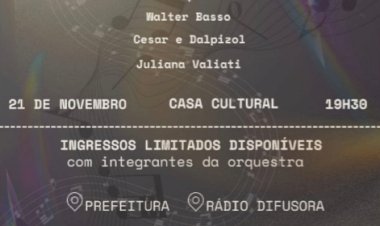 Espetáculo musical celebra o Dia do Músico em Marechal Cândido Rondon