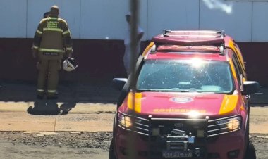 Funcionário fica ferido após micro explosão de caldeira em um frigorifico  às margens da PR-491, em Nova Santa Rosa