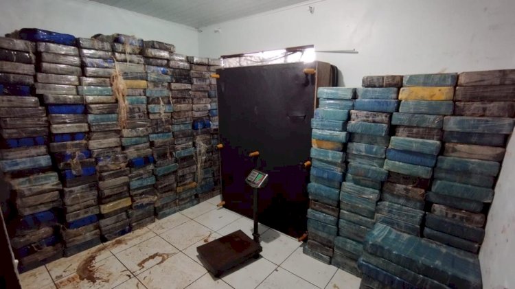 Mais de 4 toneladas de maconha são apreendidas em chácara no interior de Santa Helena (PR)