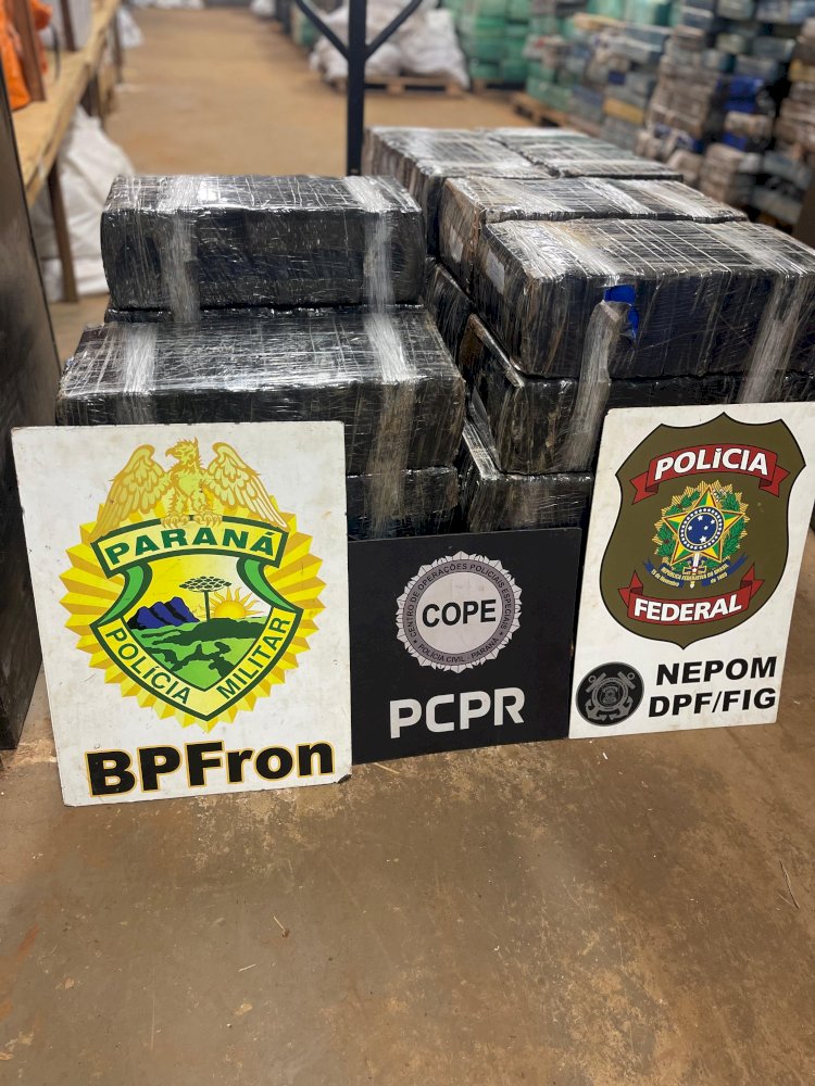 Em Foz operação policial  apreende mais de meia tonelada de droga, carro e homem é detido