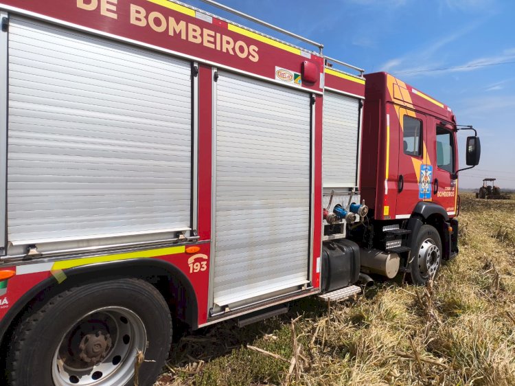Fio de alta tensão se rompe e provoca incêndio e deixa  moradores  sem  luz no interior de Marechal Rondon