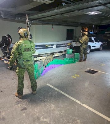 BPFRON apreende 155 kg de maconha e prende jovem em Mercedes