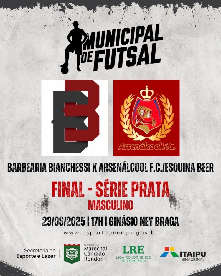 Finais do Campeonato Municipal de Futsal acontecem neste sábado (23) no Ney Braga