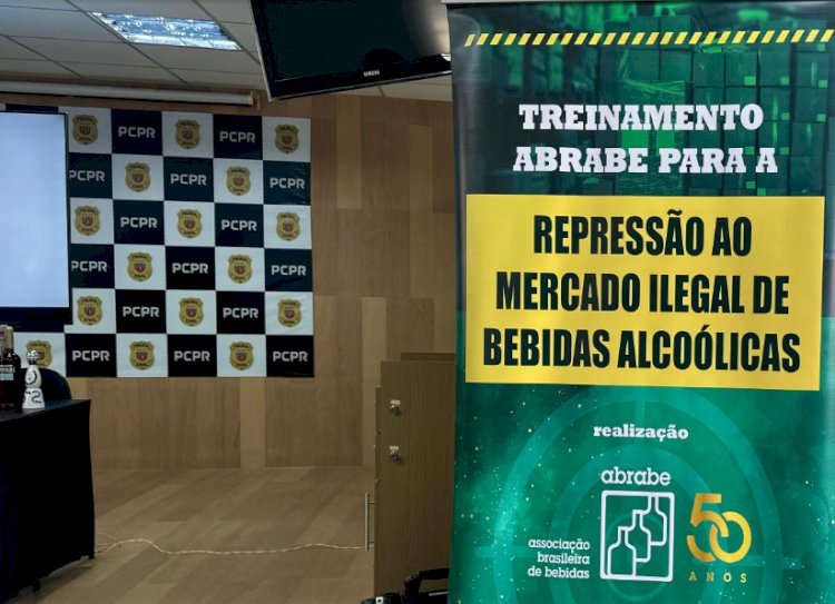 Polícia Civil recebe treinamento em repressão ao mercado ilegal de bebidas alcoólicas.