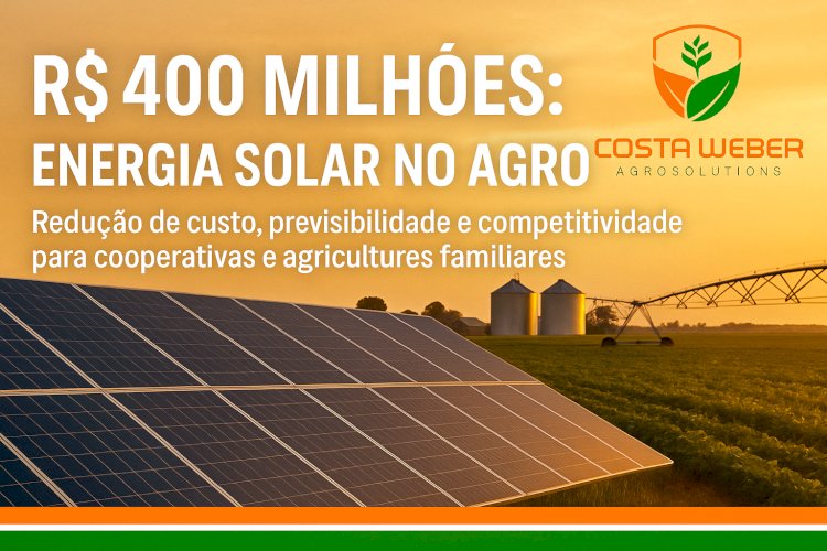 Câmara aprova projeto que reserva R$ 400 milhões para cooperativas de energia solar no agro; texto vai ao Senado!
