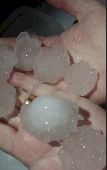 Meteorologia  prevê  Frente fria com  temporais, chuva de granizo