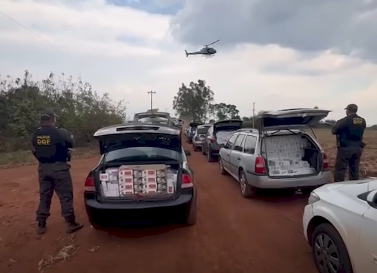 Operação policial  prende 14 pessoas, apreende dezenas de veículos  e  R$ 1,4 milhão em produtos contrabandeados na fronteira