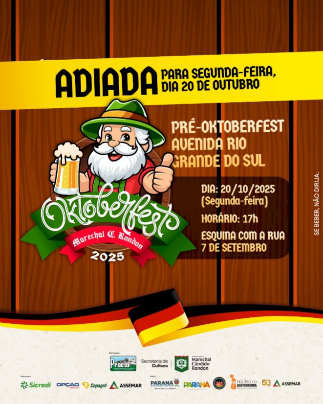 Pré-Oktoberfest na avenida Rio Grande do Sul é adiada para segunda-feira
