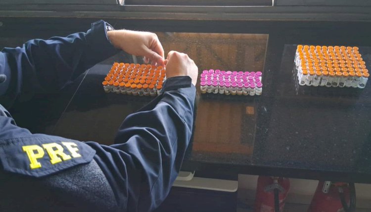 PRF de Cascavel  apreende veículo  que levava produtos para emagrecimento que saiu de Guaíra