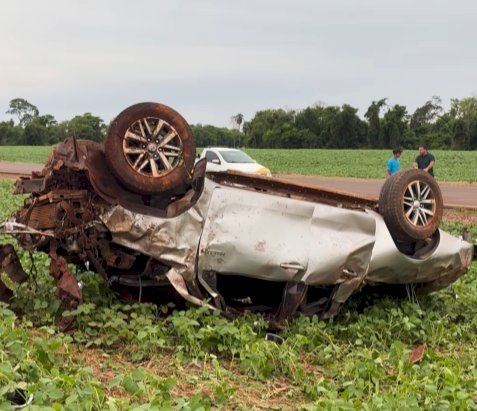 ATUALIZADO:  Três vítimas de acidente em Mercedes são transferidas para hospitais da região