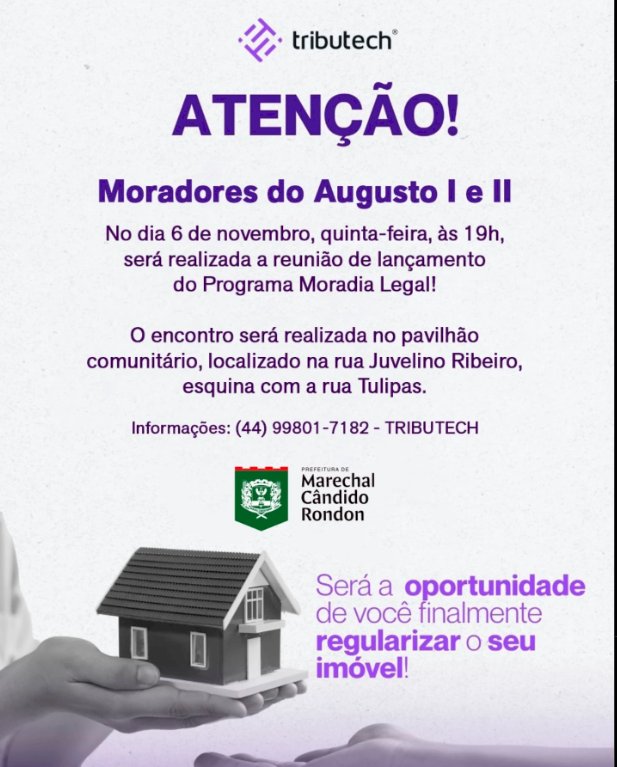 Reunião comunitária nos bairros Augusto I e II orienta moradores sobre regularização fundiária