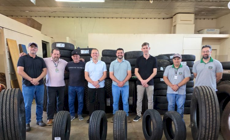 Prefeitura de Marechal Cândido Rondon recebe pneus da Receita Federal para uso na frota municipal