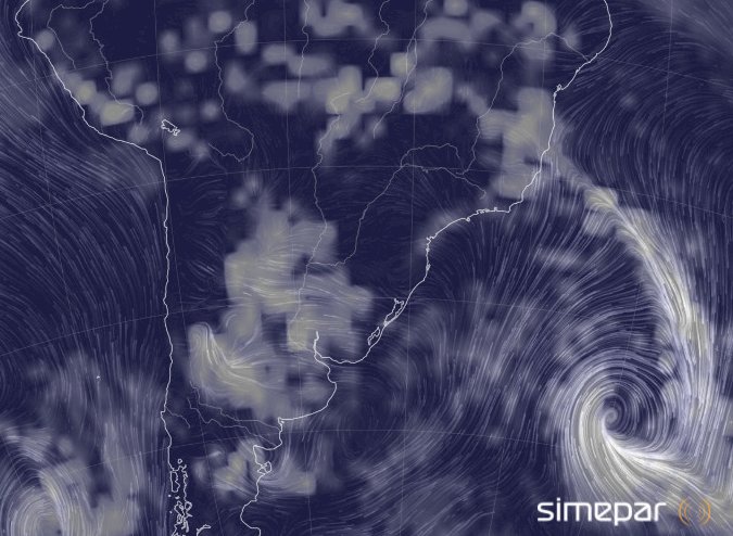 Atualização sobre o Ciclone extratropical