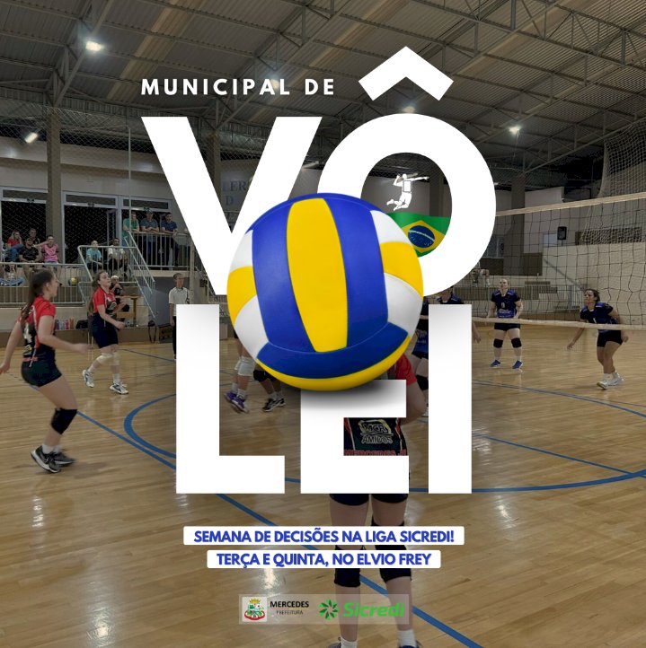 Semana decisiva no Municipal de Vôlei de Mercedes movimenta o Ginásio Elvio Frey