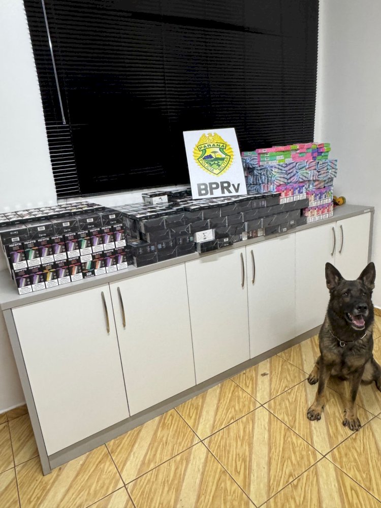 Mais de dois mil cigarros eletrônicos contrabandeados são apreendidos na região