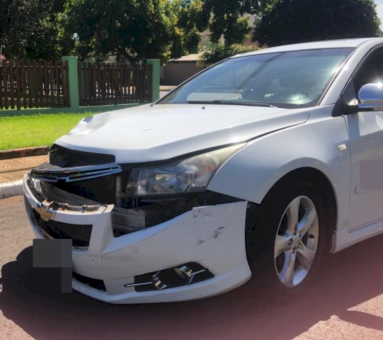 Motociclista fica ferido após colisão com Cruze em Marechal Cândido Rondon