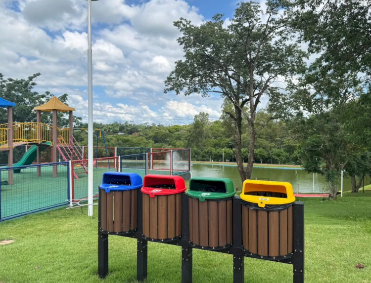 Lago Municipal de Nova Santa Rosa passa por revitalização e ganha novo visual