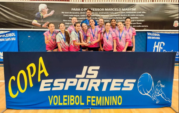 Nova Santa Rosa conquista título geral no Sub-14 e Sub-17 da Copa Marcelo Martin de Voleibol