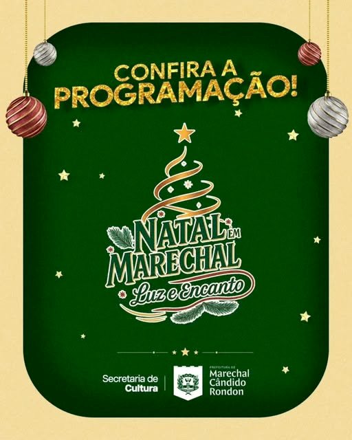 Abertura do “Natal Luz e Encanto” de Marechal Cândido Rondon está mantida