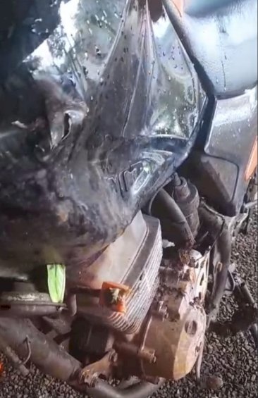 ATUALIZADO: Vítima de acidente entre moto e carro em Planalto D'Oeste se recupera em casa