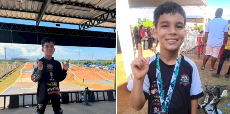 Atleta de Nova Santa Rosa se destaca na temporada 2025 no Bicicross Racing